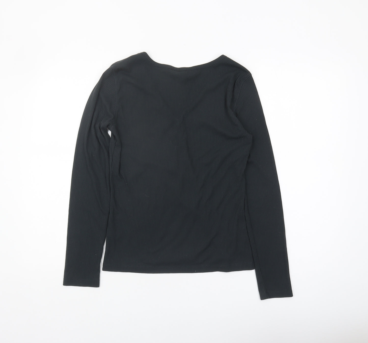 Lee Women's Black Slim Fit Long Sleeve T-Shirt - Size L