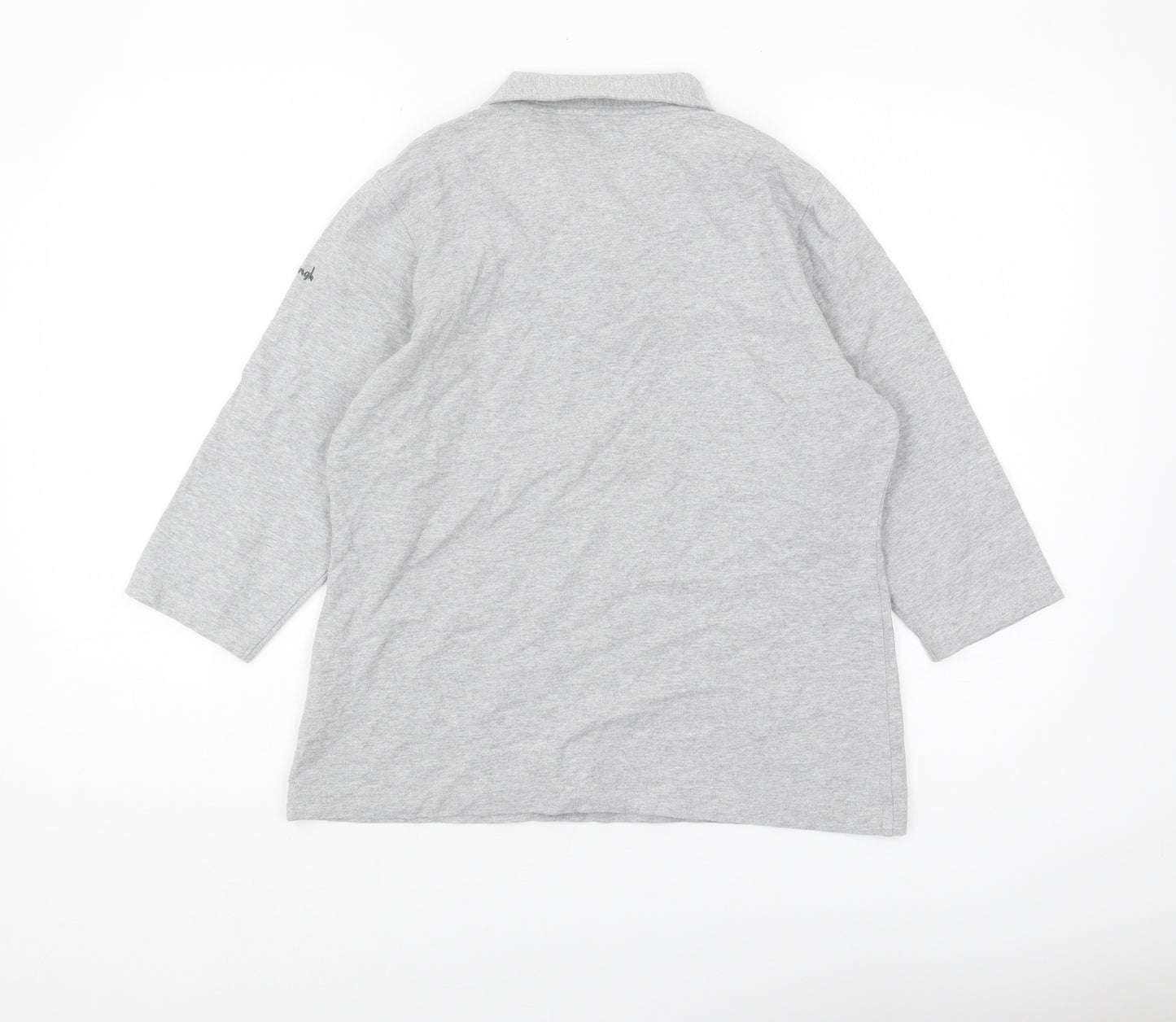 Pringle Golf Unisex Grey Collared Top, Size L Casual Zip