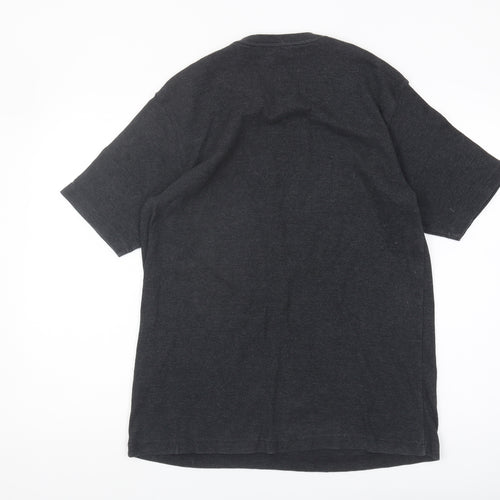 Ben Sherman Men's Black Cotton Blend V Neck T-Shirt Size M