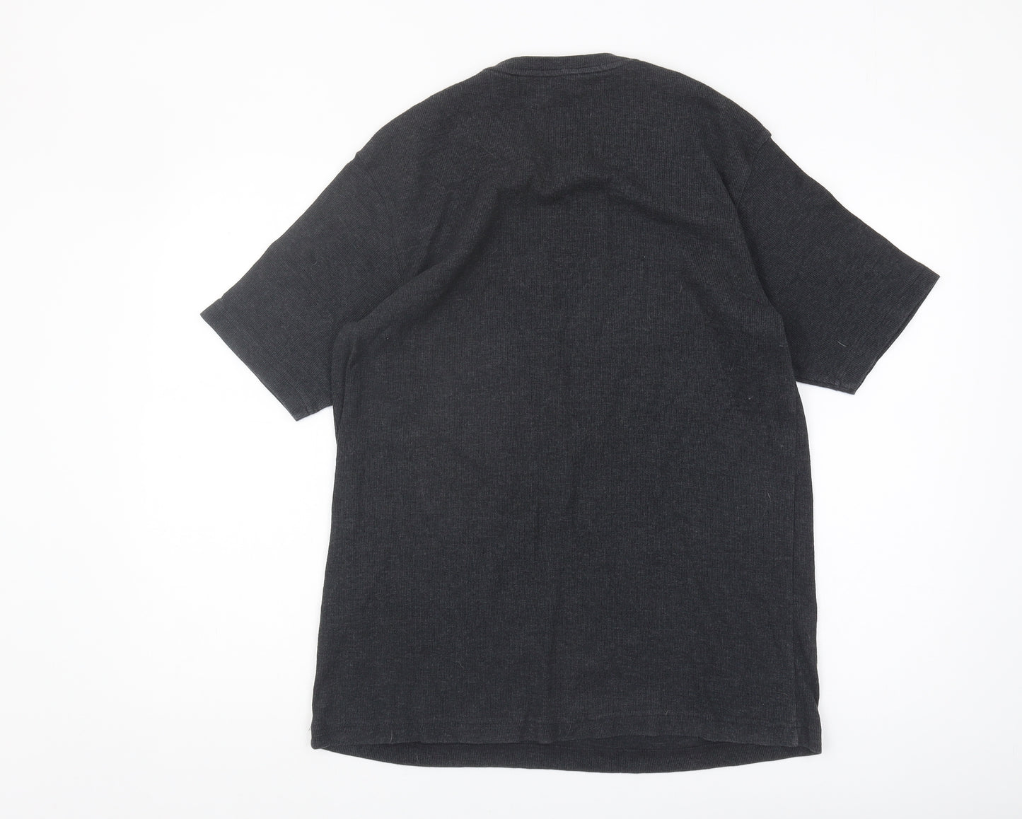 Ben Sherman Men's Black Cotton Blend V Neck T-Shirt Size M