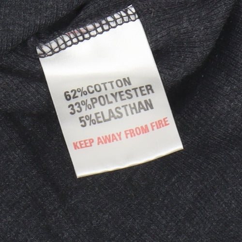 Ben Sherman Men's Black Cotton Blend V Neck T-Shirt Size M