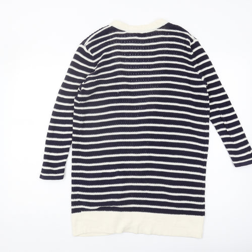 Gap Women's Blue Striped Cardigan, Size S