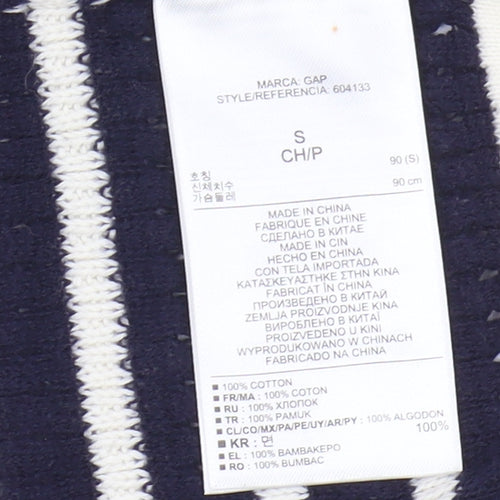 Gap Women's Blue Striped Cardigan, Size S