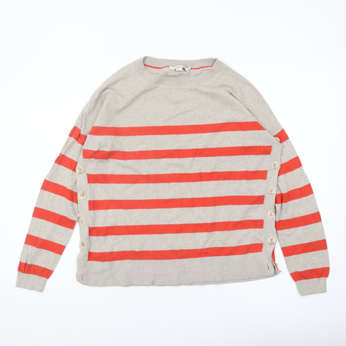 Boden Women's Multicoloured Stripe Pullover Jumper M
