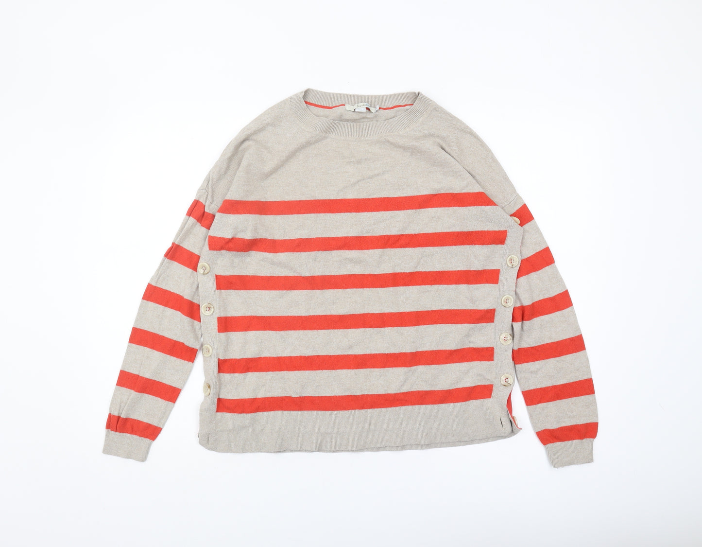 Boden Women's Multicoloured Stripe Pullover Jumper M