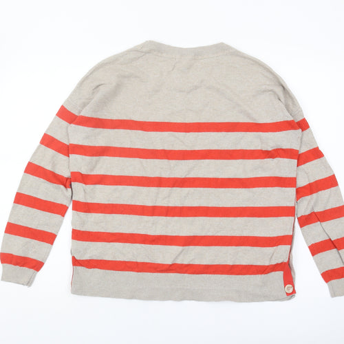 Boden Women's Multicoloured Stripe Pullover Jumper M