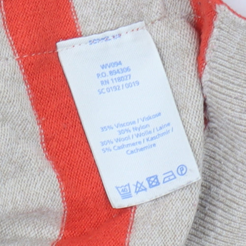 Boden Women's Multicoloured Stripe Pullover Jumper M