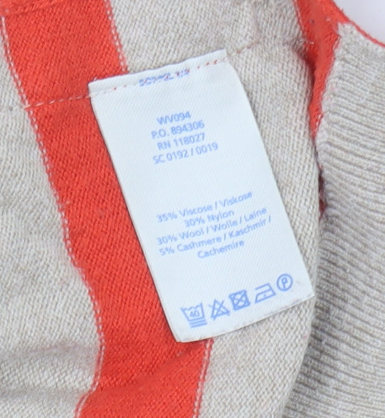 Boden Women's Multicoloured Stripe Pullover Jumper M