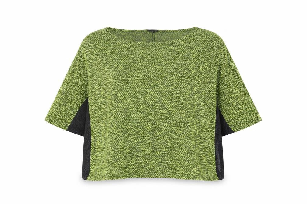 Front view of River Island Women's Green Knit Blouse, size 16