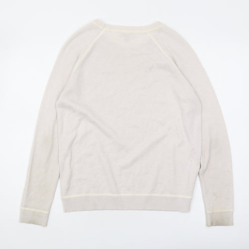 The White Company Women's Beige Pullover Jumper Size 14