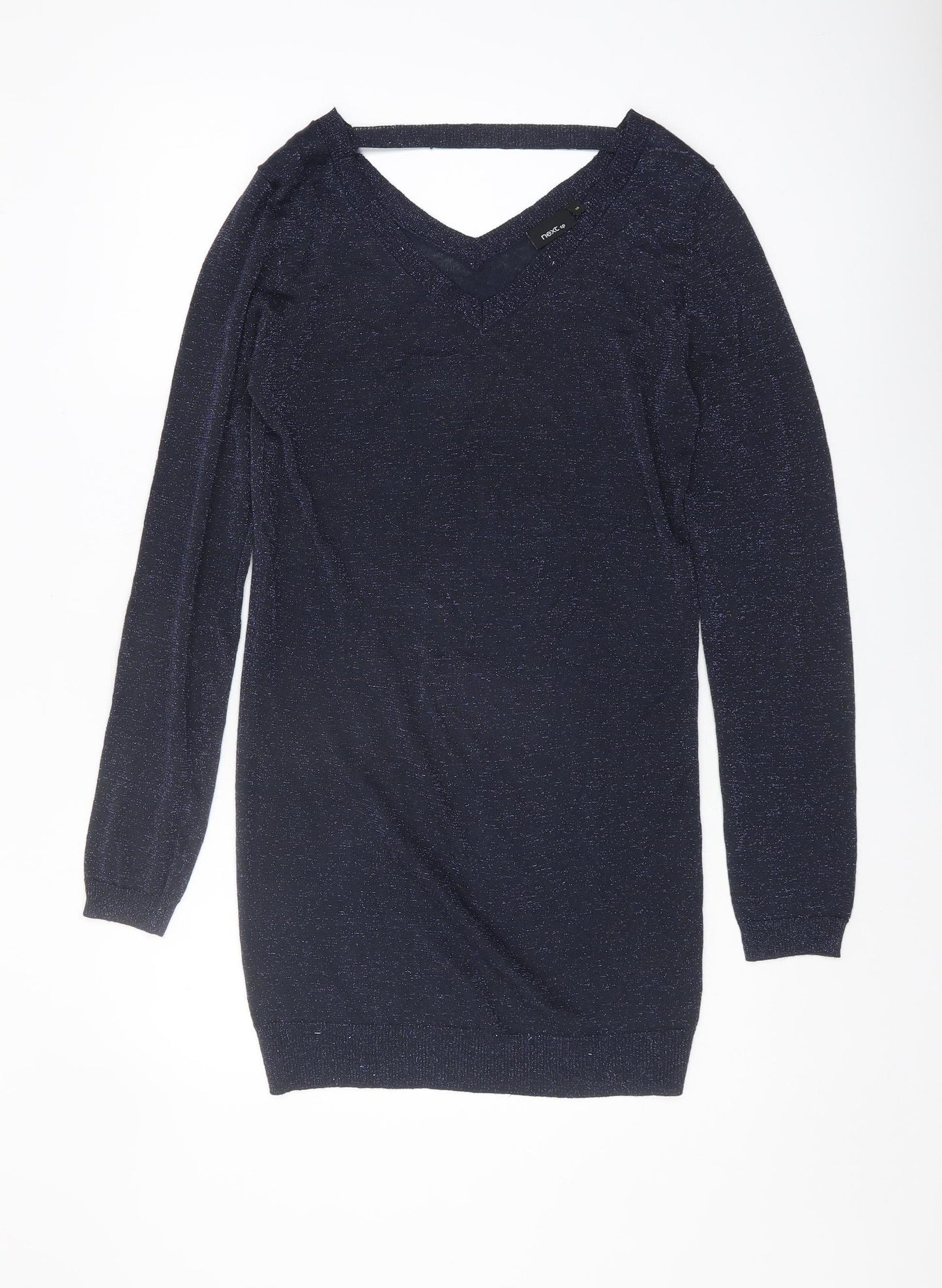 Next Women's Blue V-Neck Pullover Jumper Size 10