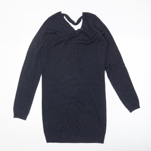 Next Women's Blue V-Neck Pullover Jumper Size 10