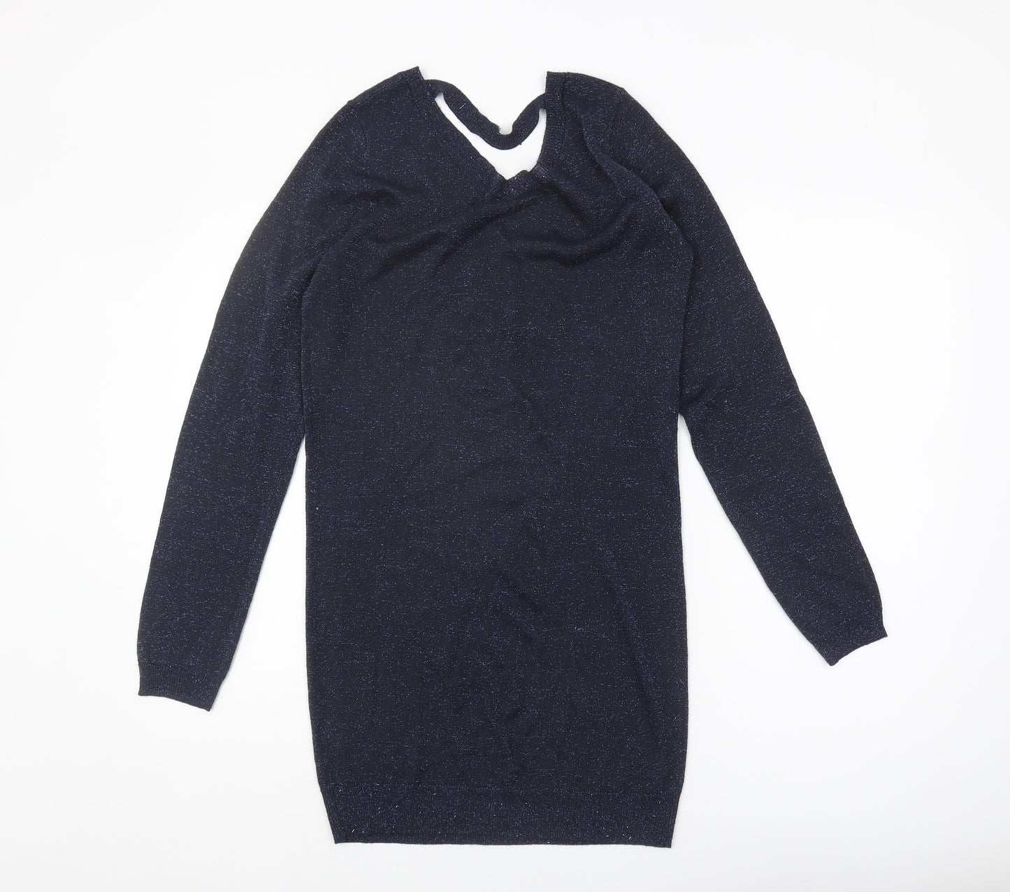 Next Women's Blue V-Neck Pullover Jumper Size 10