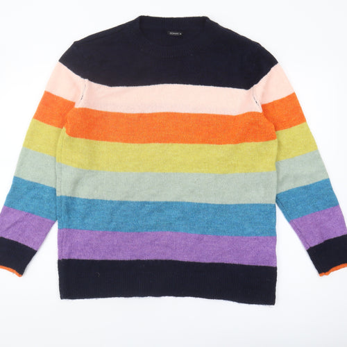 Roman Women's Multicoloured Striped Pullover Jumper Size 14