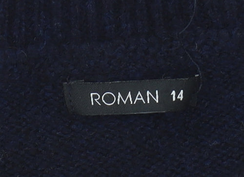 Roman Women's Multicoloured Striped Pullover Jumper Size 14