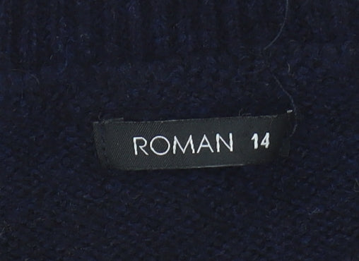 Roman Women's Multicoloured Striped Pullover Jumper Size 14