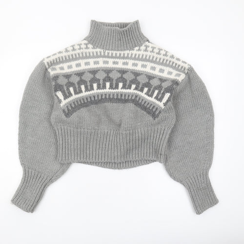 Pringle of Scotland x H&M Women's Grey XS Chunky Pullover Sweater