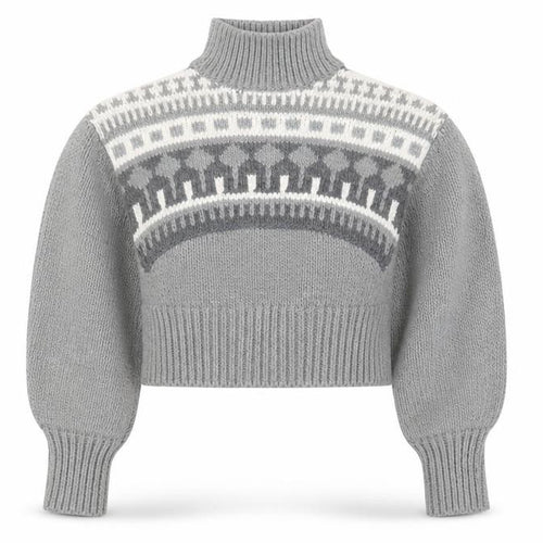 Pringle of Scotland x H&M Women's Grey XS Chunky Pullover Sweater