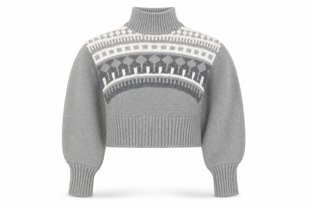 Pringle of Scotland x H&M Women's Grey XS Chunky Pullover Sweater
