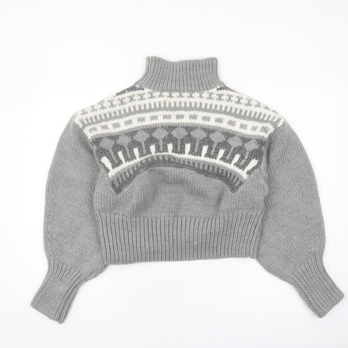 Pringle of Scotland x H&M Women's Grey XS Chunky Pullover Sweater