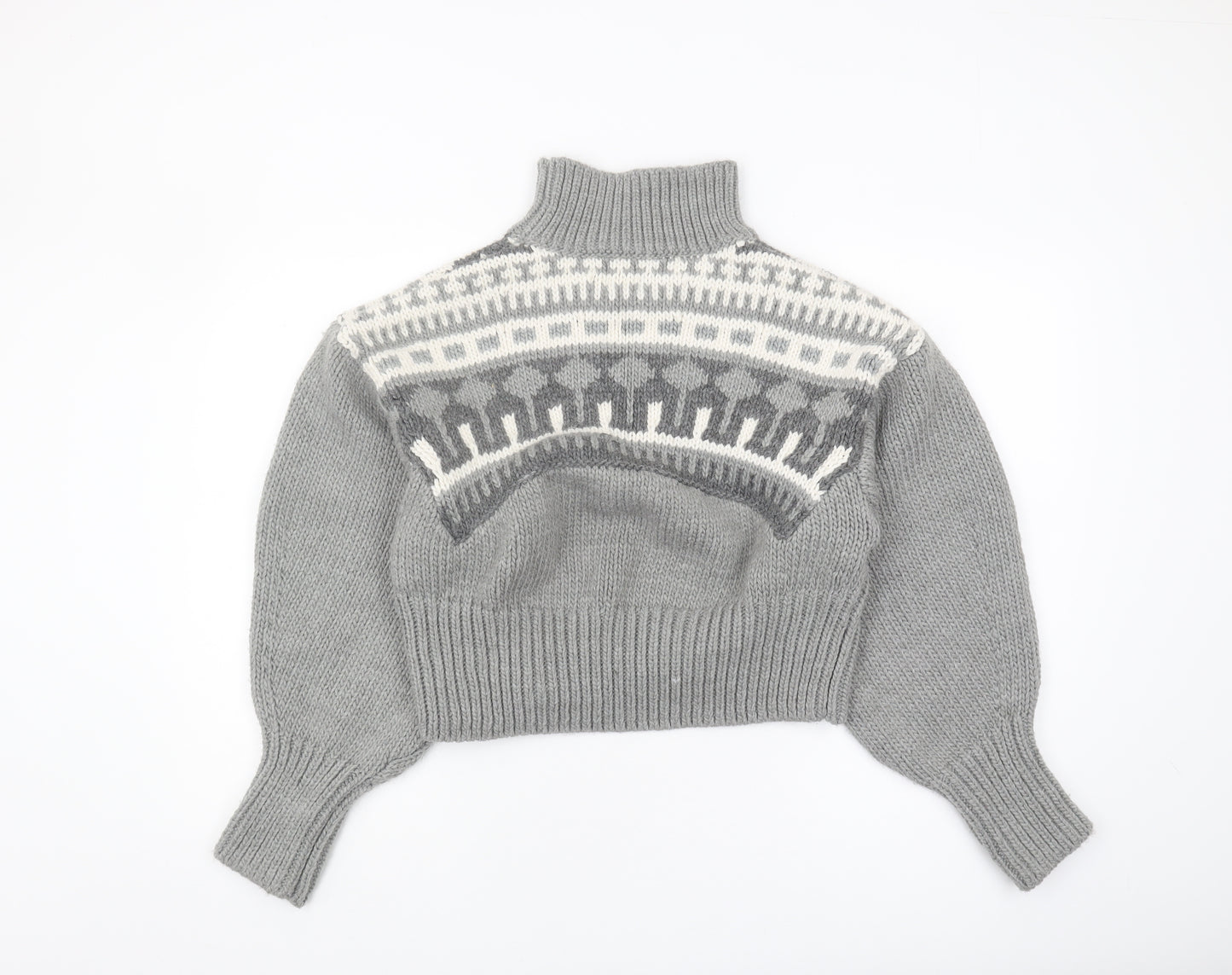 Pringle of Scotland x H&M Women's Grey XS Chunky Pullover Sweater