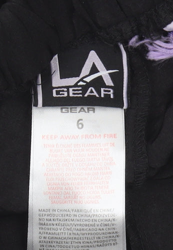 LA Gear Women's Black Athletic Shorts - Size 6