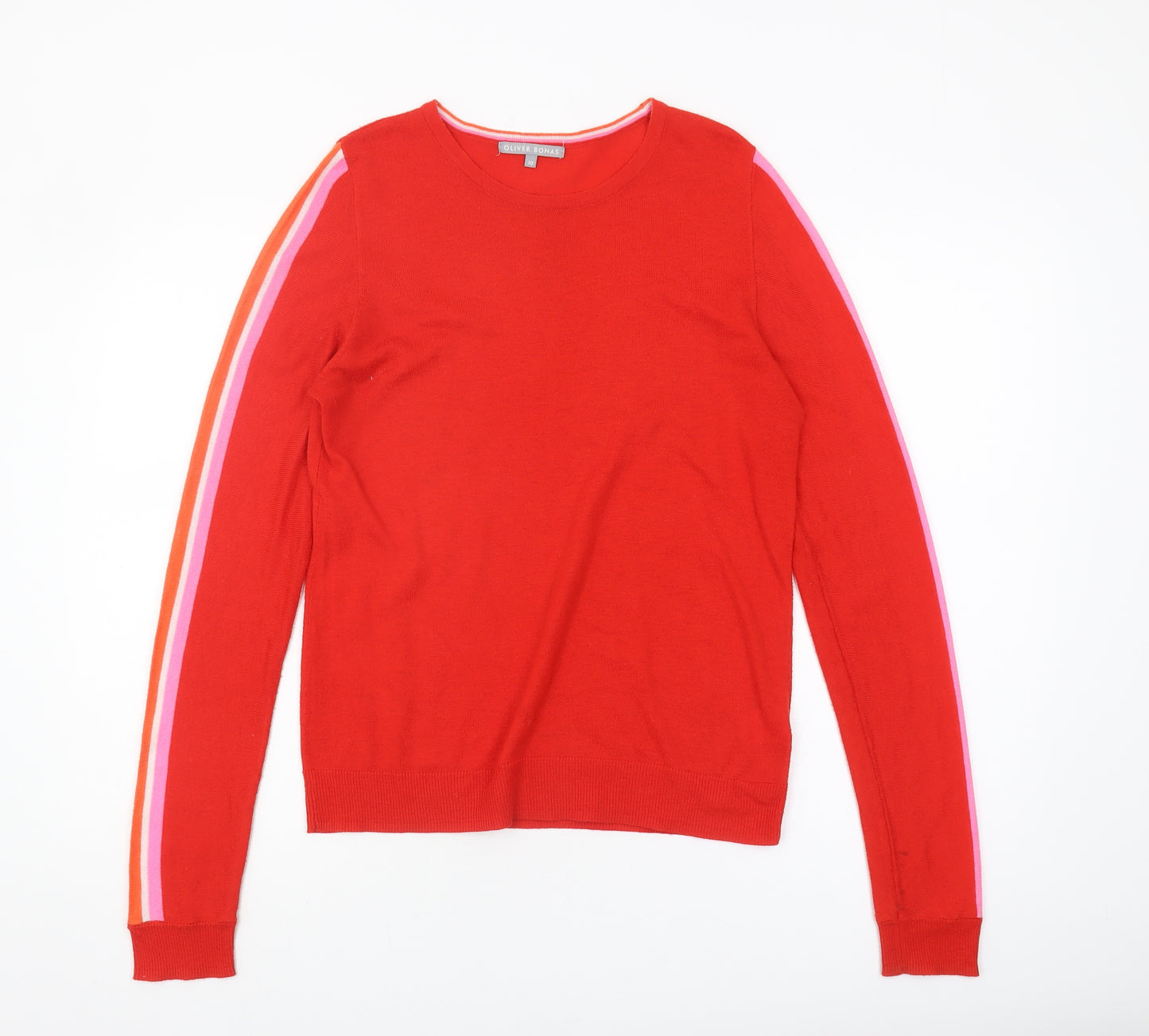Oliver Bonas Women's Red Jumper Pullover Size 10