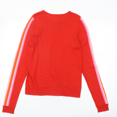 Oliver Bonas Women's Red Jumper Pullover Size 10