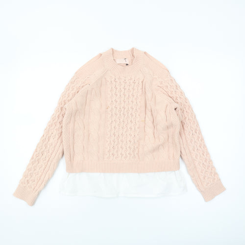Lipsy Girls Pink Pullover Jumper 9-10 Years