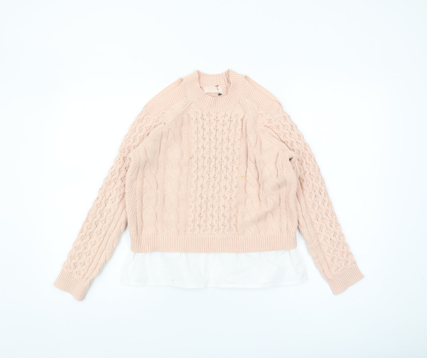 Lipsy Girls Pink Pullover Jumper 9-10 Years