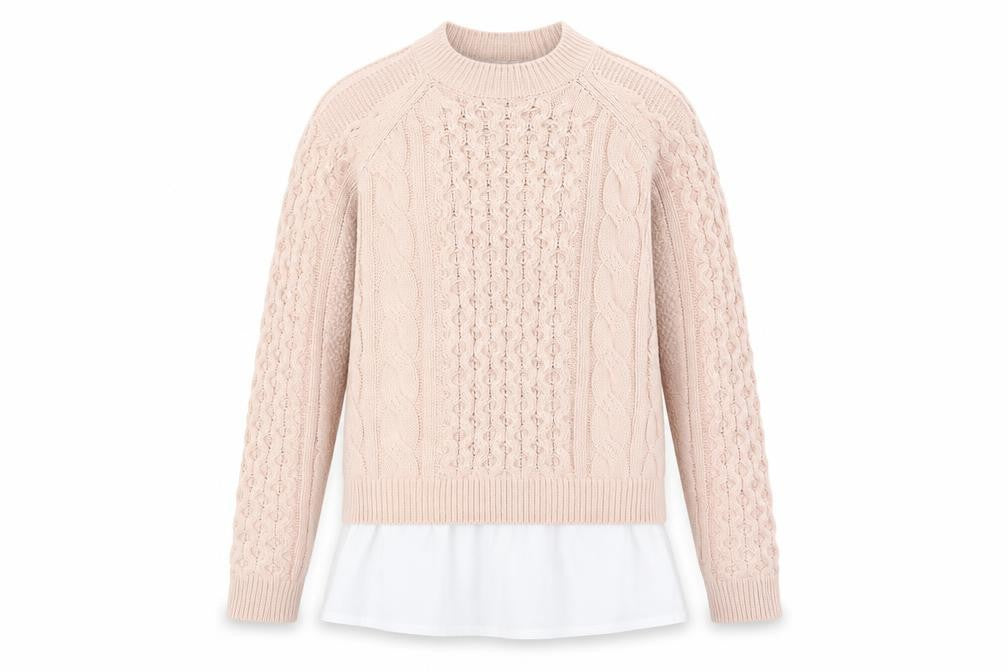 Front view of Lipsy girls’ pink jumper 9-10 years