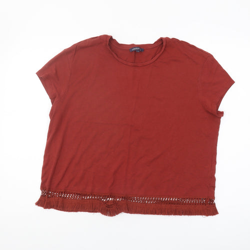Marks and Spencer Red Women’s Size 18 Basic T-Shirt