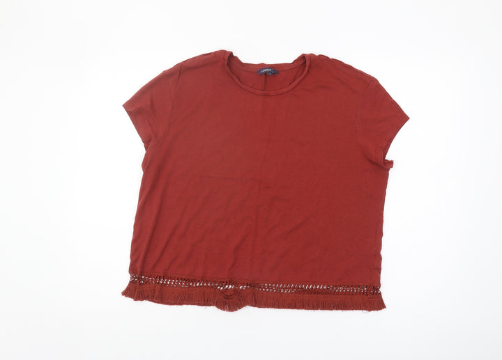 Marks and Spencer Red Women’s Size 18 Basic T-Shirt