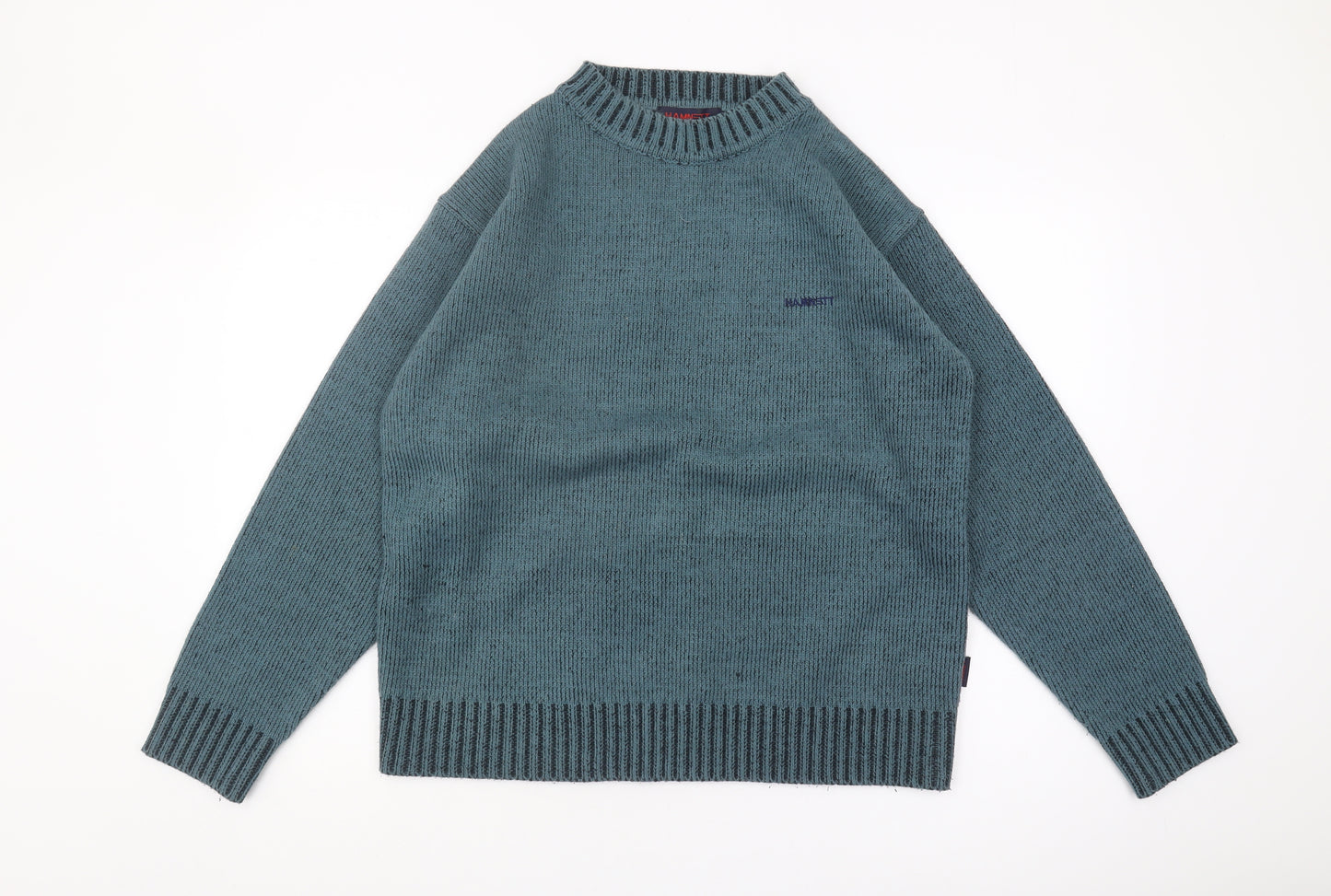 Hamnett Men's Blue Pullover Jumper M Acrylic Knit