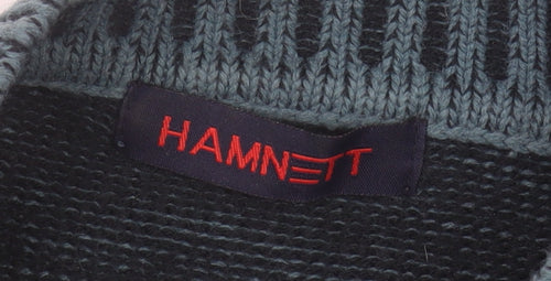 Hamnett Men's Blue Pullover Jumper M Acrylic Knit