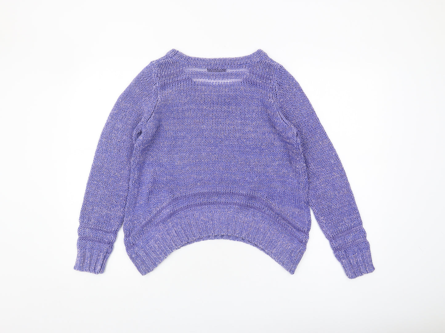 Guess Women's Purple Knit Pullover Jumper Size 8