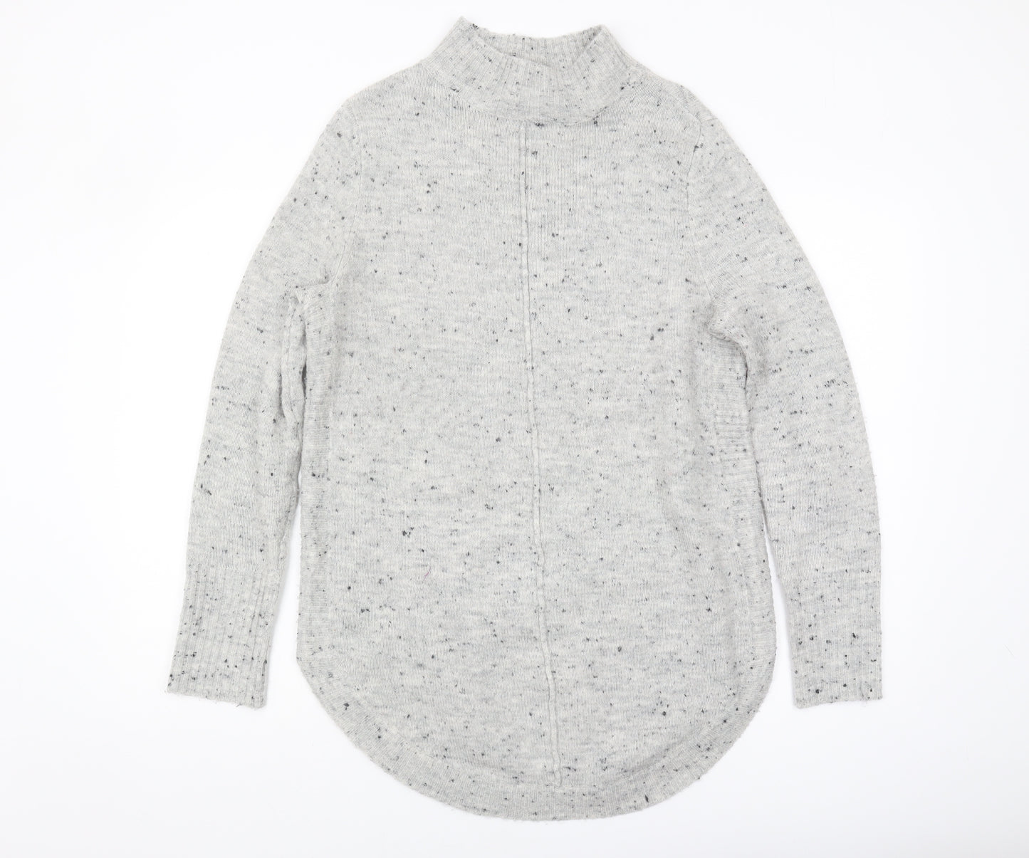Wallis Women's Grey Mock Neck Pullover Jumper S