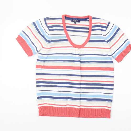 Tulchan Women's Multicoloured Striped Pullover Jumper L