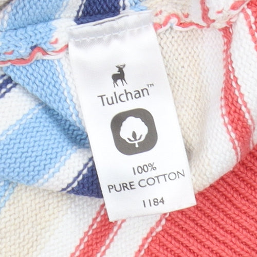 Tulchan Women's Multicoloured Striped Pullover Jumper L