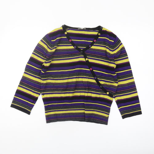 CC Women's Multicoloured Striped Cardigan M