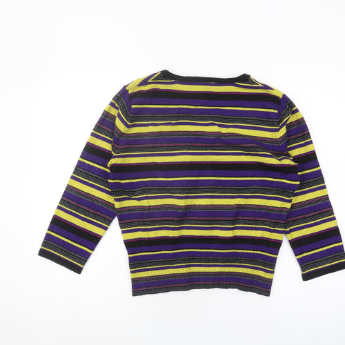 CC Women's Multicoloured Striped Cardigan M