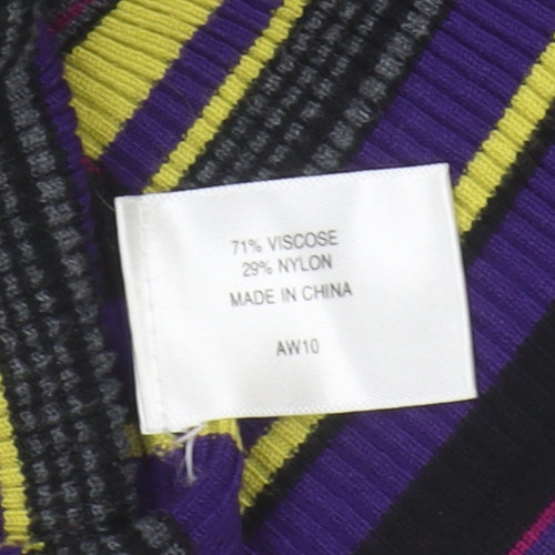 CC Women's Multicoloured Striped Cardigan M