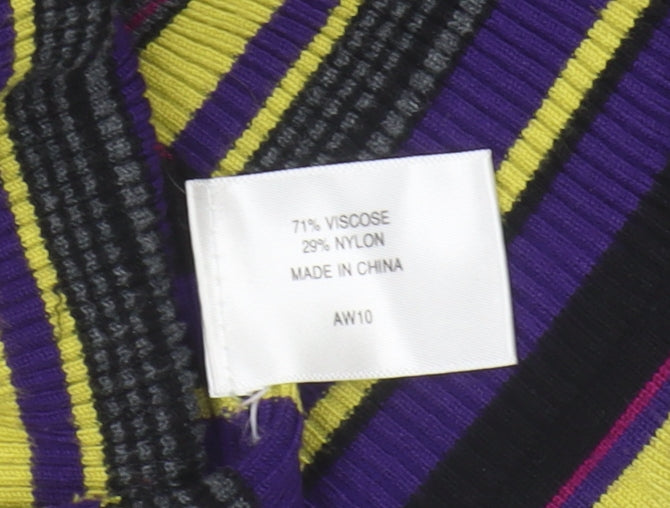 CC Women's Multicoloured Striped Cardigan M