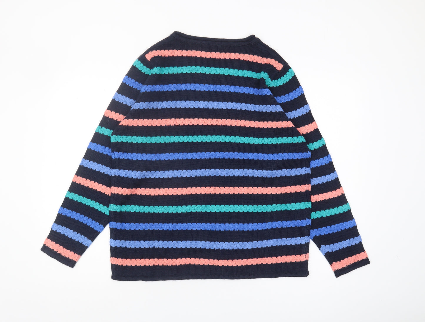 Isle Women's Multicoloured Striped Pullover Jumper M