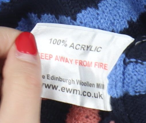 Isle Women's Multicoloured Striped Pullover Jumper M