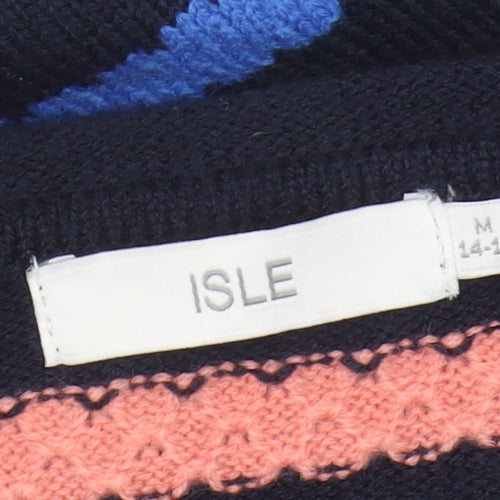 Isle Women's Multicoloured Striped Pullover Jumper M