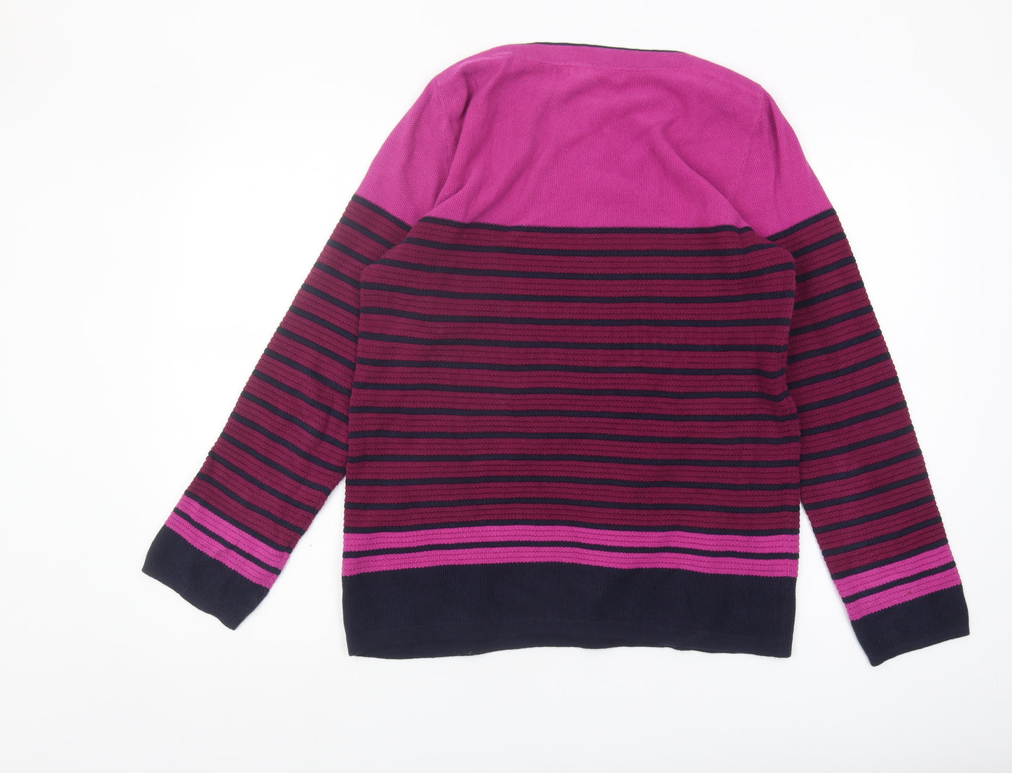 Isle Women's Pink Striped Jumper, Size S