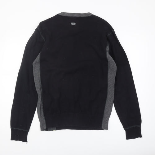 Blend Men's XL Black Pullover Jumper, Cotton, Crew Neck