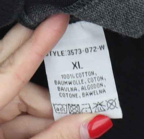 Blend Men's XL Black Pullover Jumper, Cotton, Crew Neck