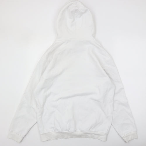 H&M Essentials Men's White S Pullover Hoodie